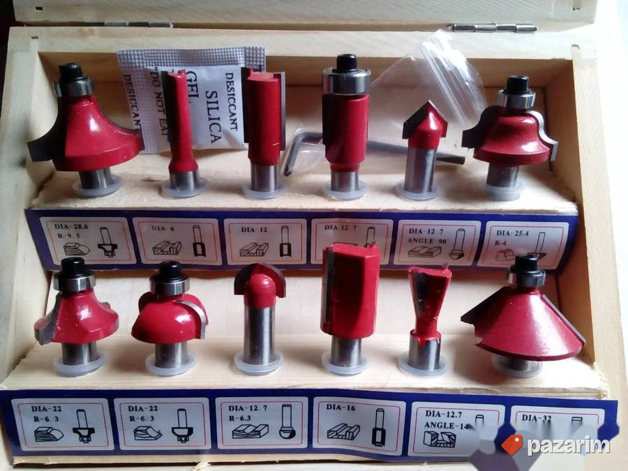 Frejzeri za drvo Set 12kom Oberfrezer Makita 6mm Novo Akcija 8