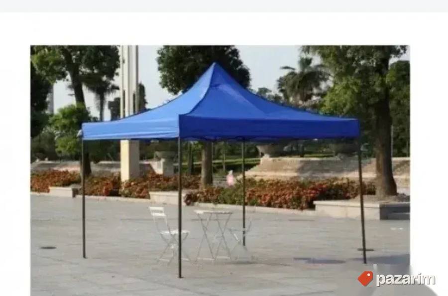 Bastenski Sto Metal-Staklo NOV Sto za Terasu 6