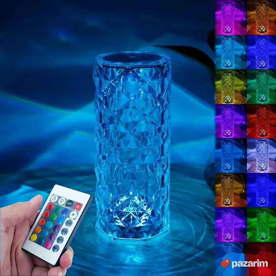 Lampa Sa Daljinskim Stona Vise Boja+Lampa Projektor Na Dalji 6