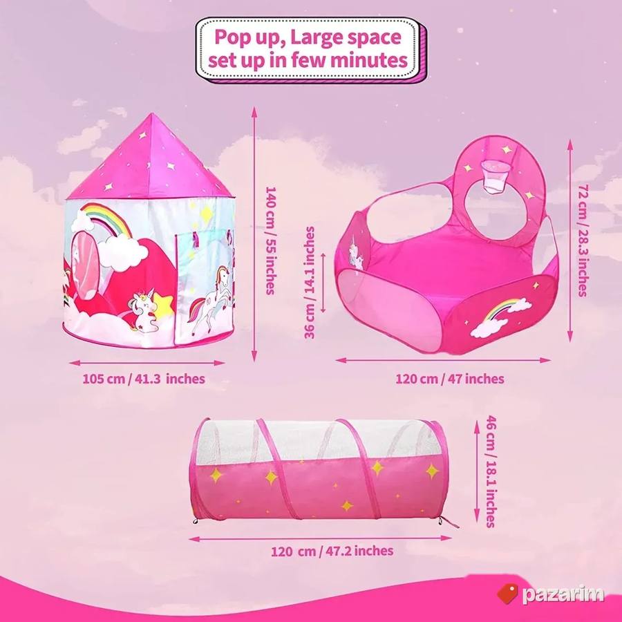Pop Up Sistem Sator Tunel Bazen za Decake NOVO 6