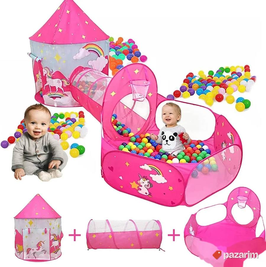 Pop Up Sistem Sator Tunel Bazen za Decake NOVO 8