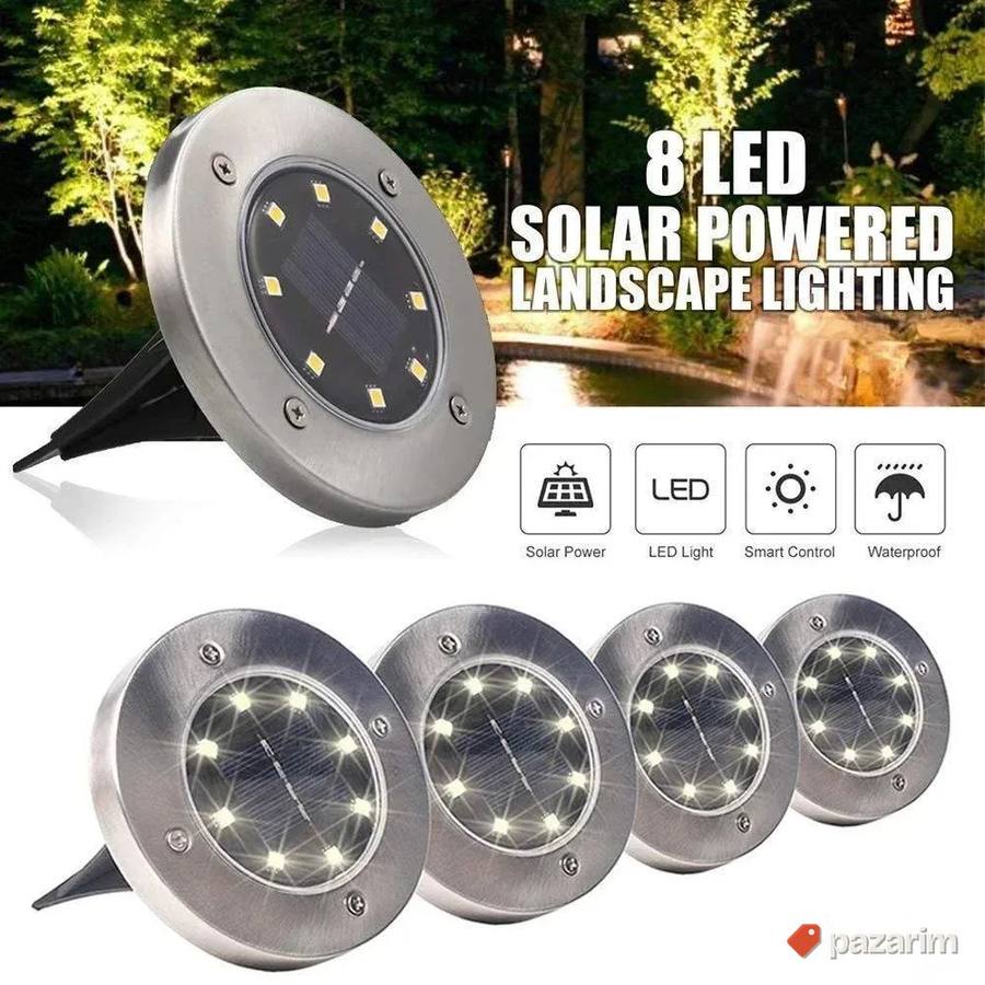 Disk Lampe Solarne Lampe LED za Bastu, Terasu, Saksiju 3