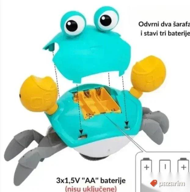 Muzicka Kraba Novo Setajuca Kraba Sa Punjivom Baterijom Akci 7