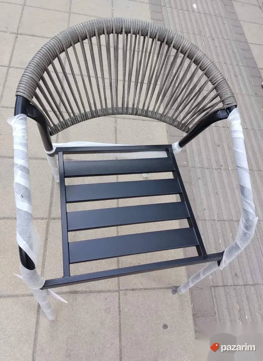 Klupe Stolice Za Bastu Metalne Aluminijumske Pletene Novo 3