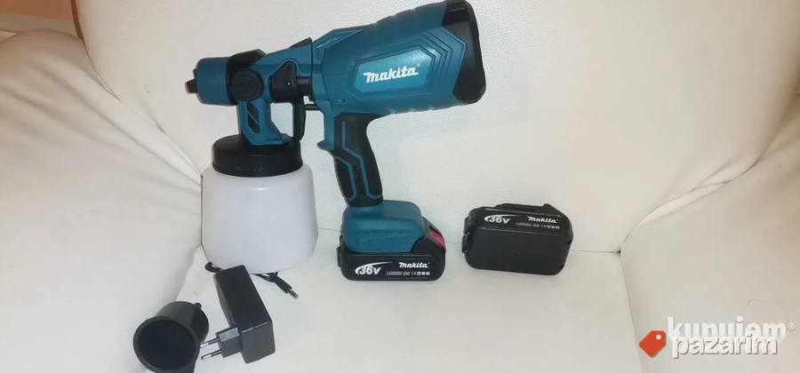 Top Pistolj Za Farbanje Akumulatorski Makita 2 Baterije 4