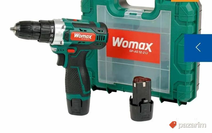 Aku Srafilica 12v 2 Baterije I Kofer Womax Dewalt Novo 2