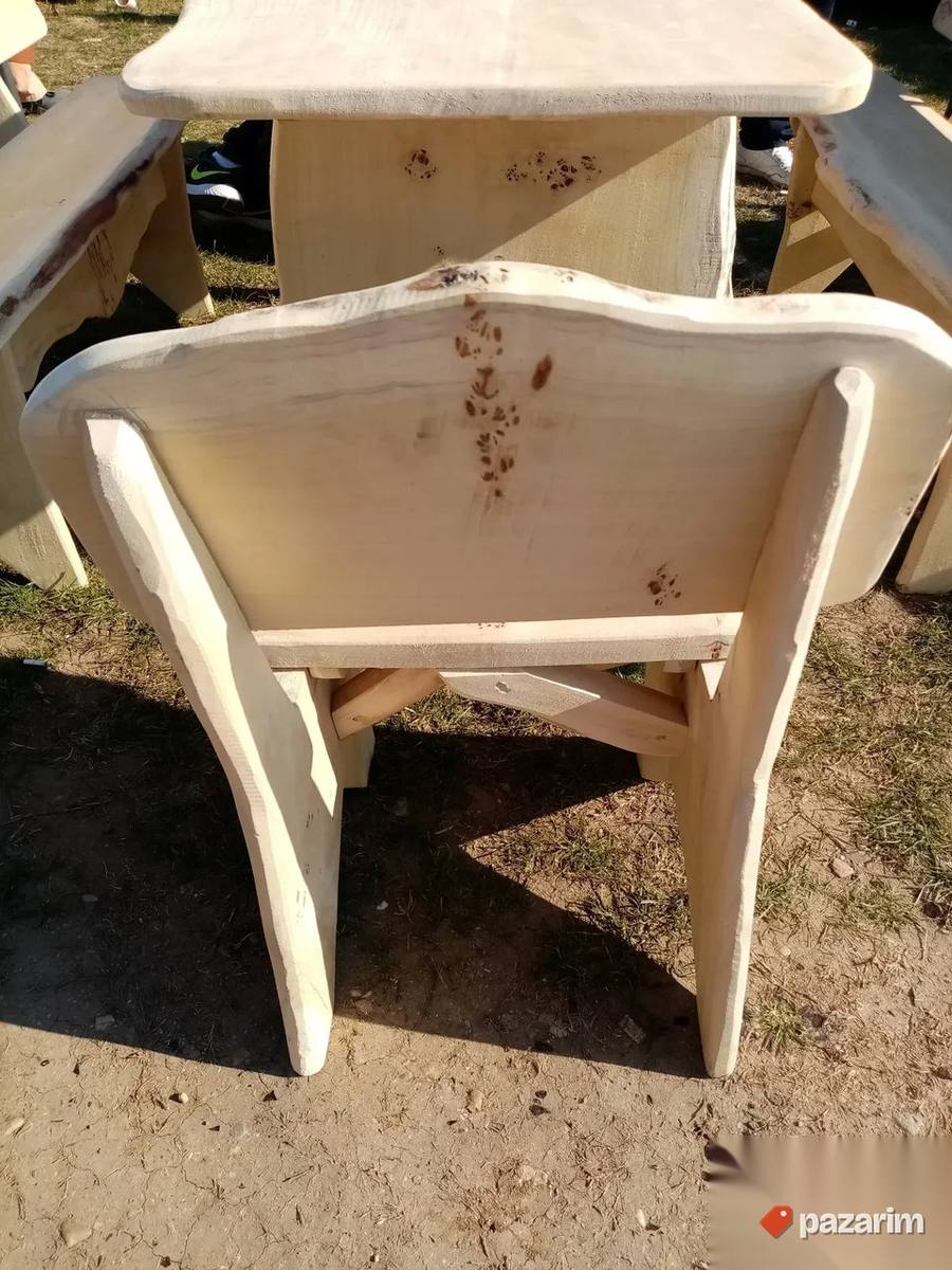 Garniture Od Punog Drveta Police Za Vino Hoklice 7
