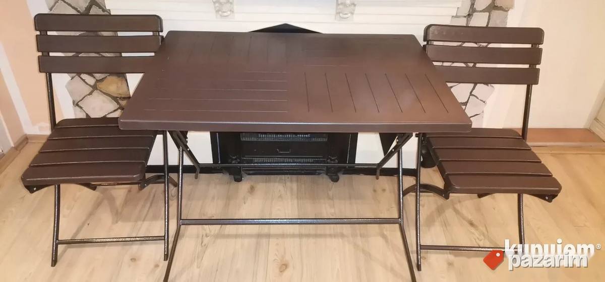 Stolovi i Stolice Na rasklapanje Lezaljke Suncobrani Postolj 1