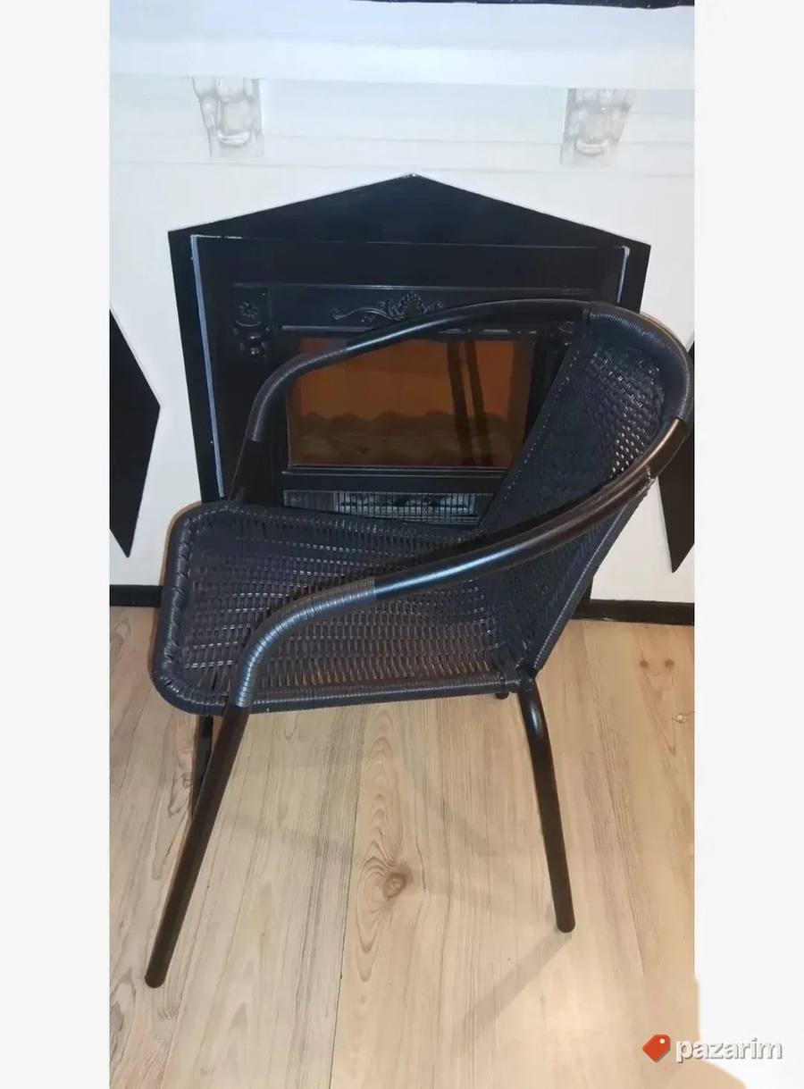 Bastenski Stolovi Metal-Kaljeno Staklo Stolovi Na Rasklapanj 6