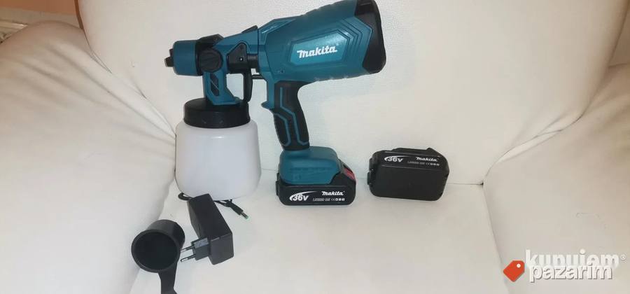 Top Aku Pistolj Za Farbanje i Krecenje 2 Baterije Novo Akcij 3