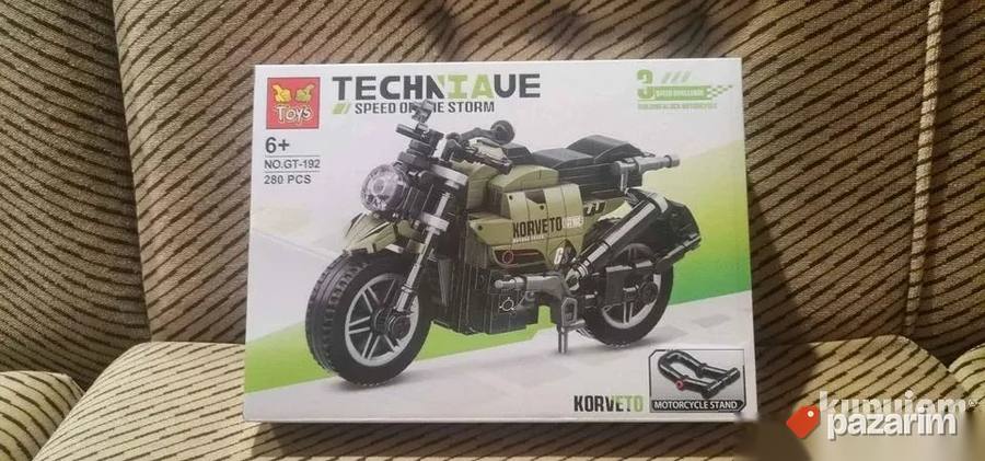 Lego Korveto Motor 17x6x9cm Novo 2
