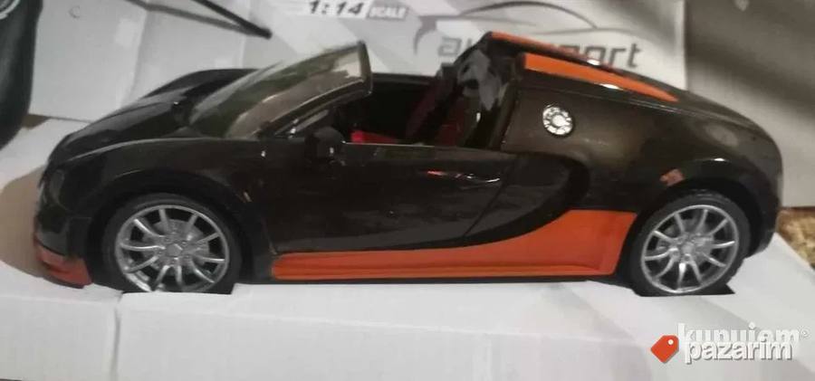 Ogroman Automobil na Daljinski Bugatti 27x13cm Novo 8