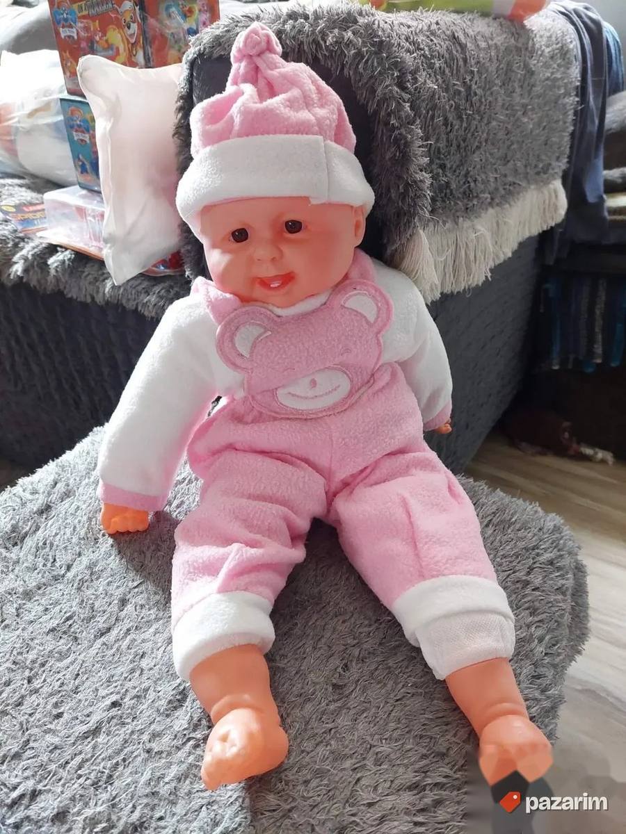 Velike Bebe 45cm Bebe Koje Se Smeju 4 Boje Novo 3