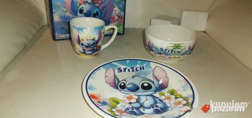 Trodelni Setovi Stitch Spiderman Paw Patrol Keramicki Setovi