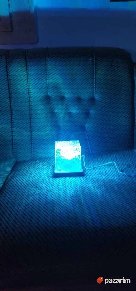 Kristalna Atmosferska Lampa-Projektor Na Daljinski 11x11cm N