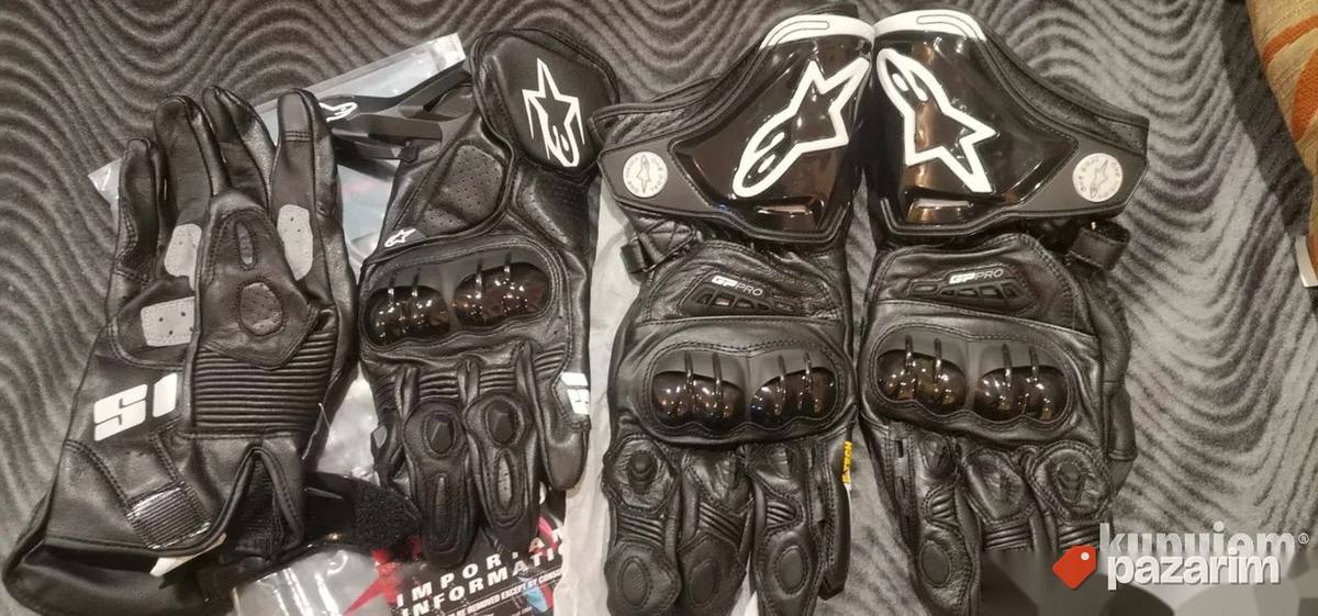 Kozne Rukavice Za Motor ALPINESTARS Poluduboke i Duboke Novo 1