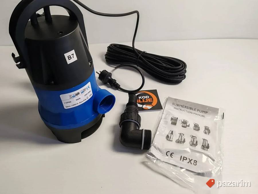 Muljna Pumpa 900w Pumpa Za Prljavu Vodu Novo 6