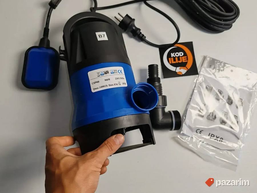 Muljna Pumpa 900w Pumpa Za Prljavu Vodu Novo 8