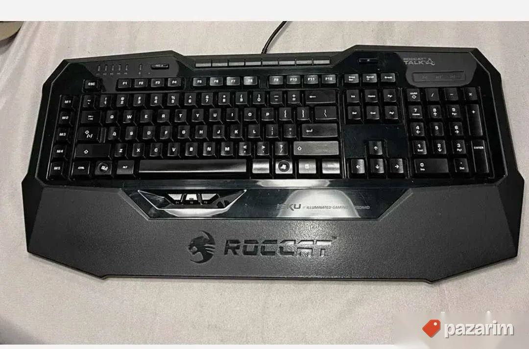 Top Gejmerska Tastatura Crna i Bela Roccat Isku Fx Novo 1