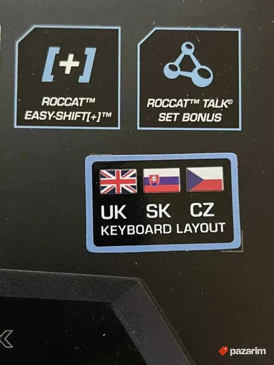 Top Gejmerska Tastatura Crna i Bela Roccat Isku Fx Novo 6