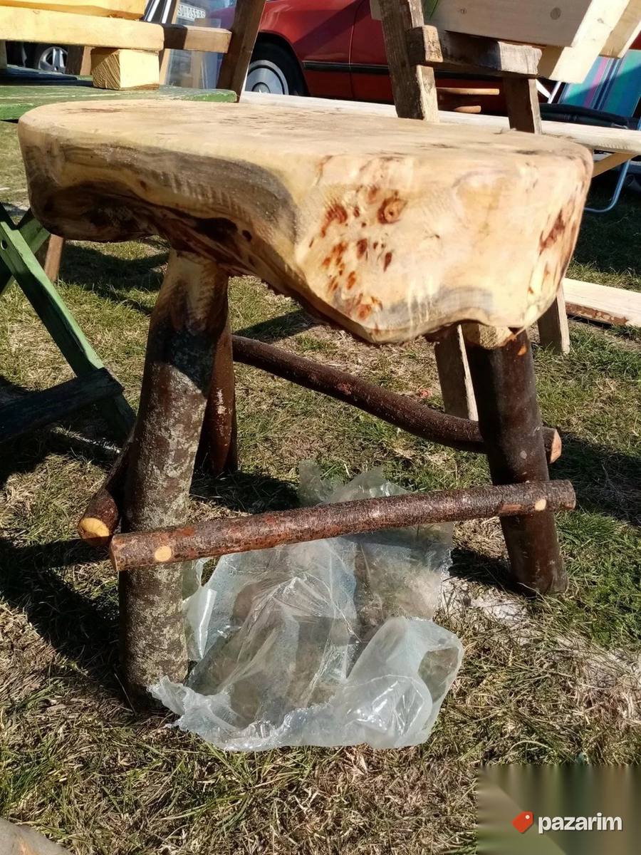 Stolovi i Stolice Od Punog Drveta Hoklice 5