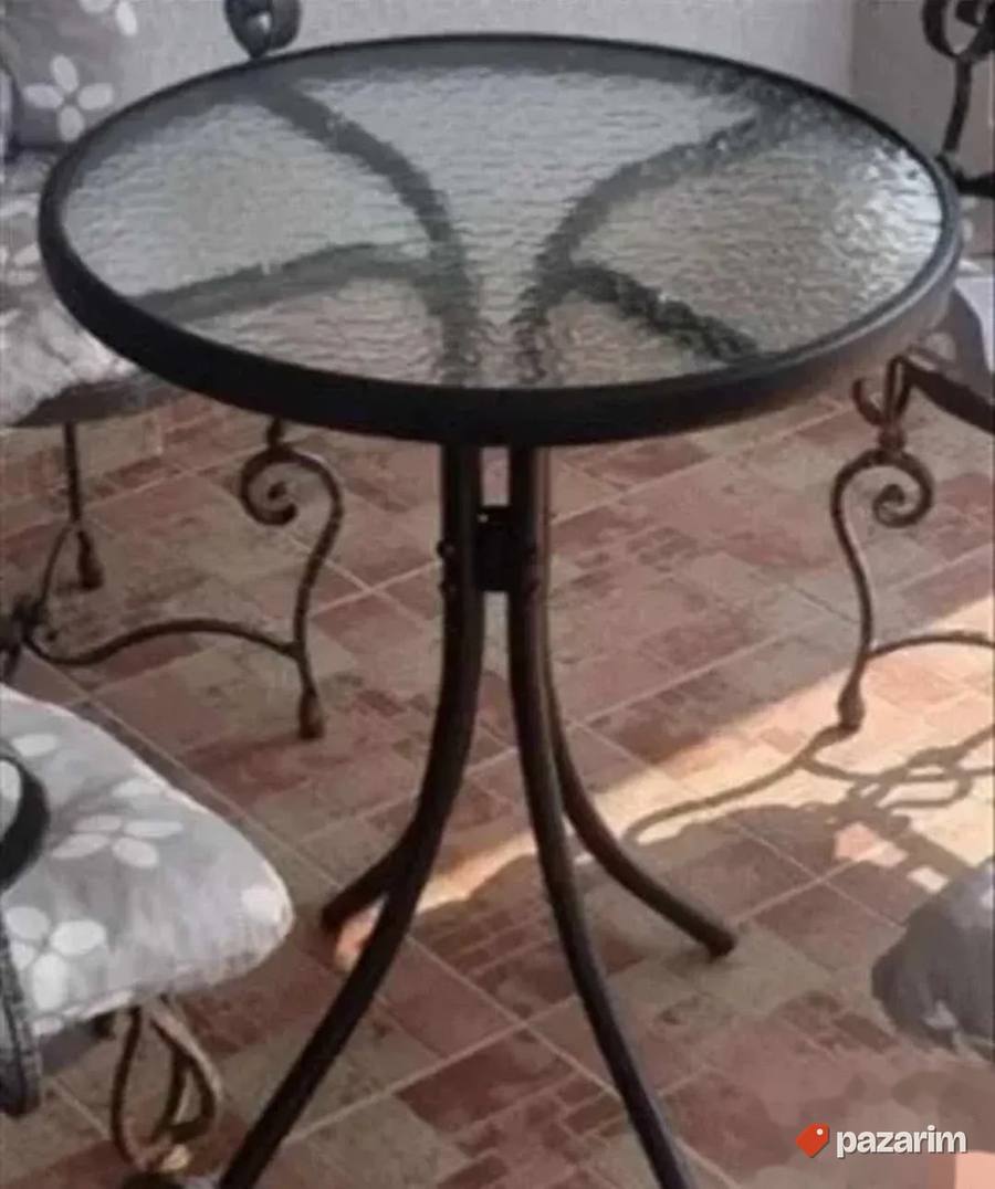 Aluminijumske Stolice Za Bastu Terasu Crna i Siva Novo 6