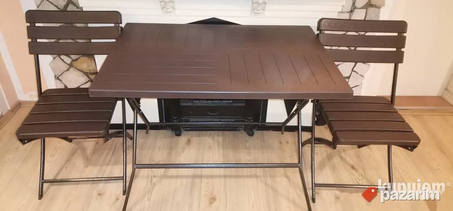 Bastenski Stolovi 60 i 80cm Alu Stolice Suncobrani Lezaljke 5