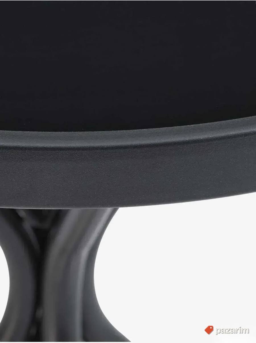 Bastenski Metalni Sto Sa Kaljenim Staklom 60cm Precnik Novo 4