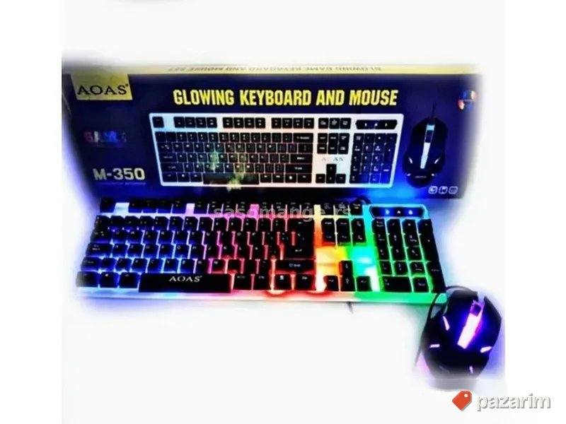 Svetleca Tastatura i Mis Gejmerska Led Tastatura Novo 1