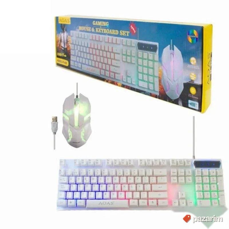 Svetleca Tastatura i Mis Gejmerska Led Tastatura Novo 4