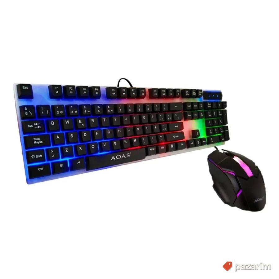 Svetleca Tastatura i Mis Gejmerska Led Tastatura Novo 6