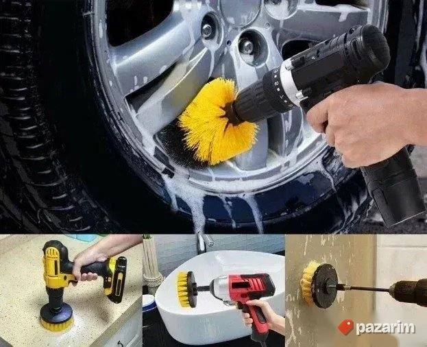 Cetke i Sundjeri Za Ciscenje i Poliranje Set 8 12 23 Novo 5