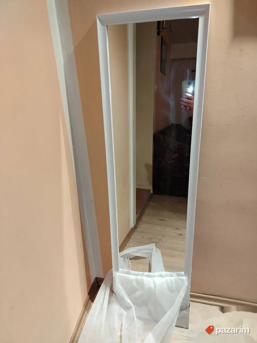 Veliko Ogledalo Sa Drvenim Ramom Novo Akcija 6