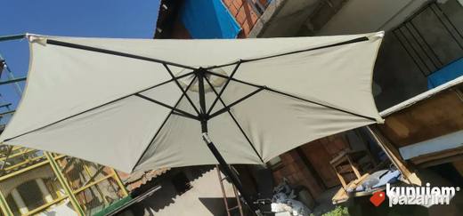 Top Platneni Suncobrani 270cm Precnik Armirana Postolja Novo