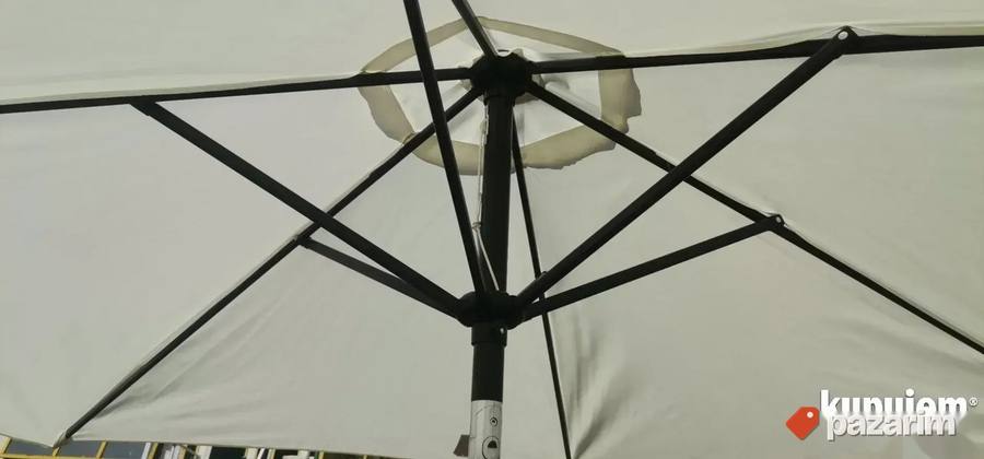 Top Platneni Suncobrani 270cm Precnik Armirana Postolja Novo 3