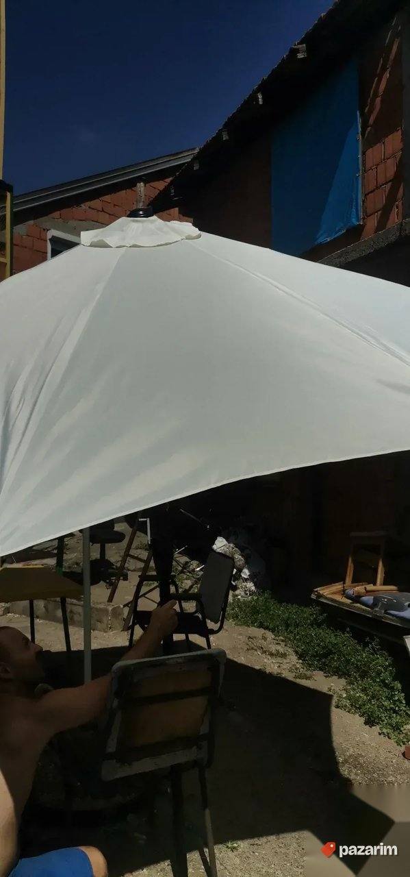 Top Platneni Suncobrani 270cm Precnik Armirana Postolja Novo 5