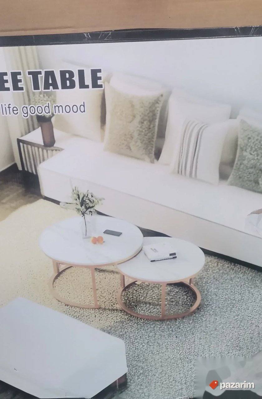 Sto Za Dnevnu Sobu Celik-Medijapan 60x60cm Set StocicaAkcija 2