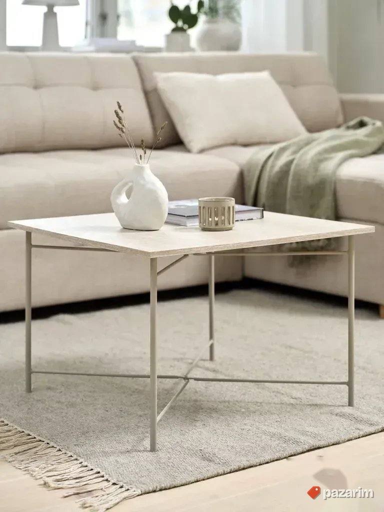 Sto Za Dnevnu Sobu Celik-Medijapan 60x60cm Set StocicaAkcija 5