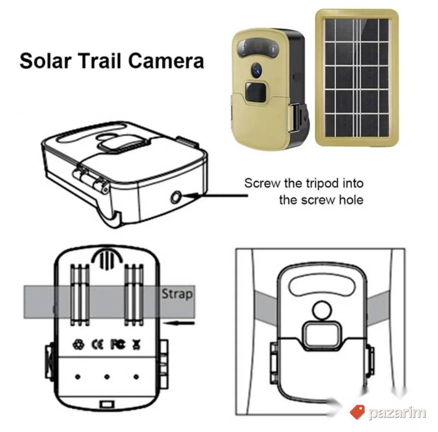 Solarna Spijunska Kamera Lovna Kamera Novo Akcija 3