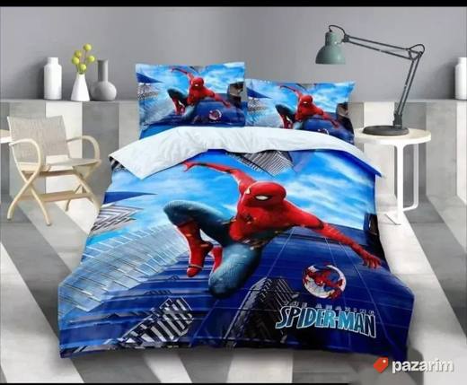 Pamucne Posteljine Spiderman Set 3u1 Novo Akcija