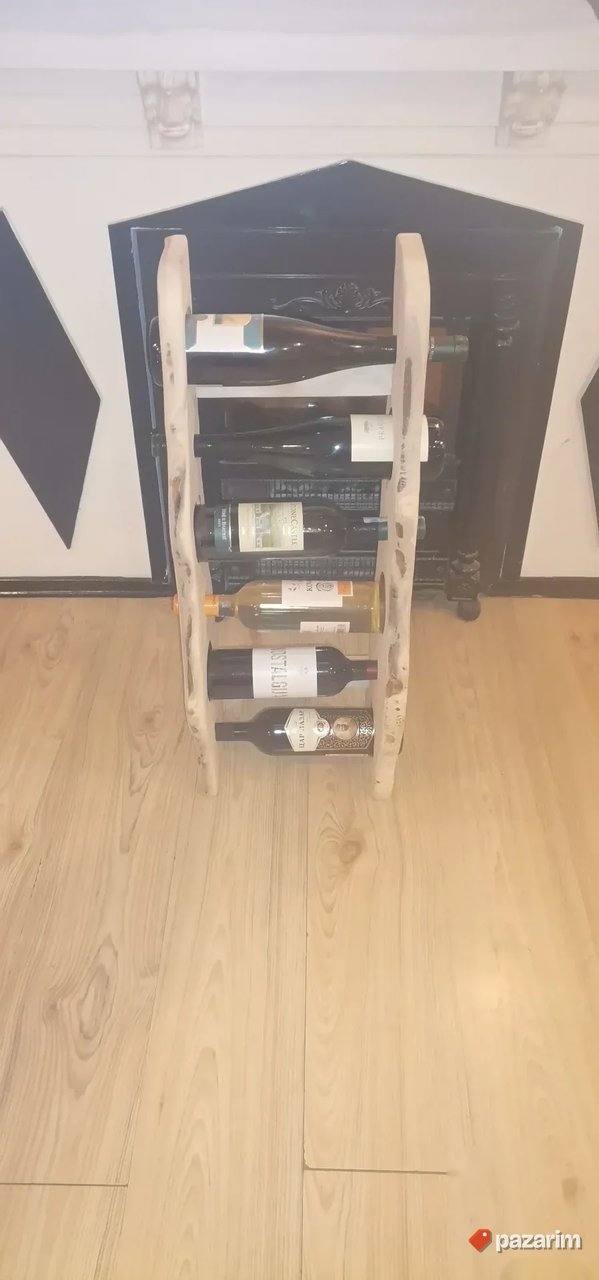 Drvena Polica Za Vino 6 Flasa Novo 2