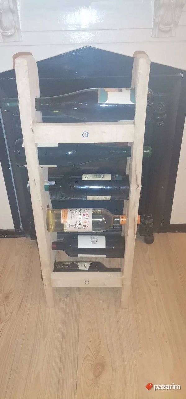 Drvena Polica Za Vino 6 Flasa Novo 3