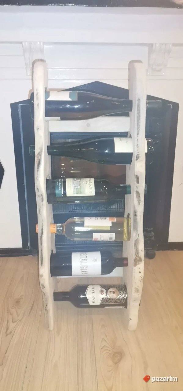 Drvena Polica Za Vino 6 Flasa Novo 6