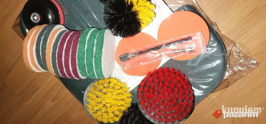 Set Cetki i Sundjera Za Dubinsko Ciscenje 12 i 23kom Novo 6