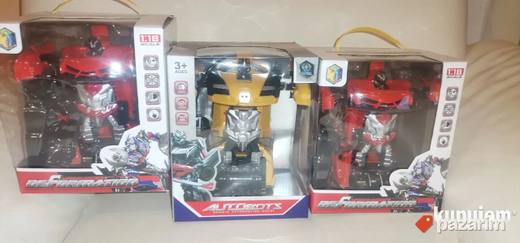 Veliki Transformers Na Daljinski Crveni i Zuti Novo Akcija