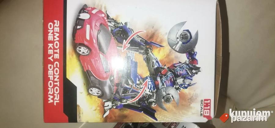 Veliki Transformers Na Daljinski Crveni i Zuti Novo Akcija 5