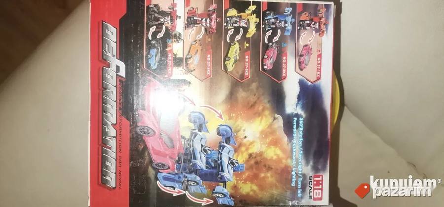 Veliki Transformers Na Daljinski Crveni i Zuti Novo Akcija 6