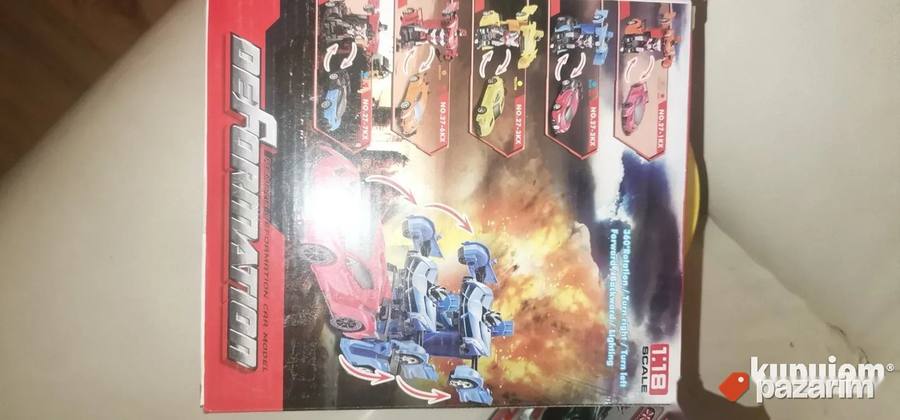 Veliki Transformers Na Daljinski Crveni i Zuti Novo Akcija 7