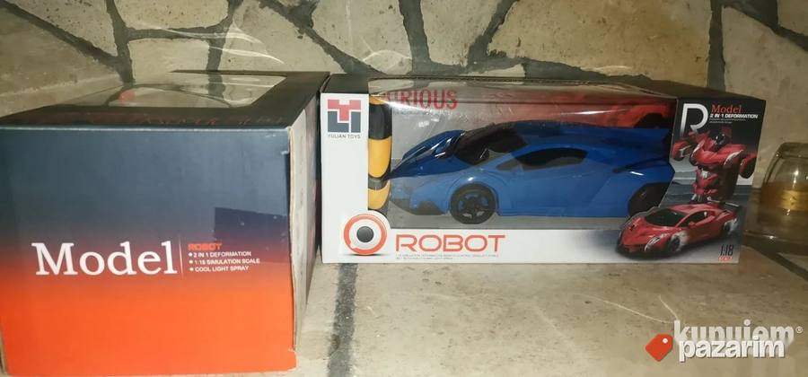 Veliki Transformers Na Daljinski 2u1 Punjiva Baterija Novo 4