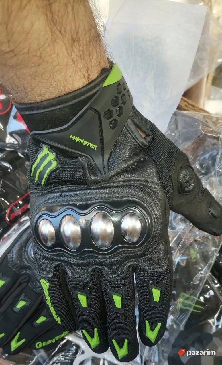 Monster Bajkerske Rukavice Sa Koznim Ojacanjima Novo 5